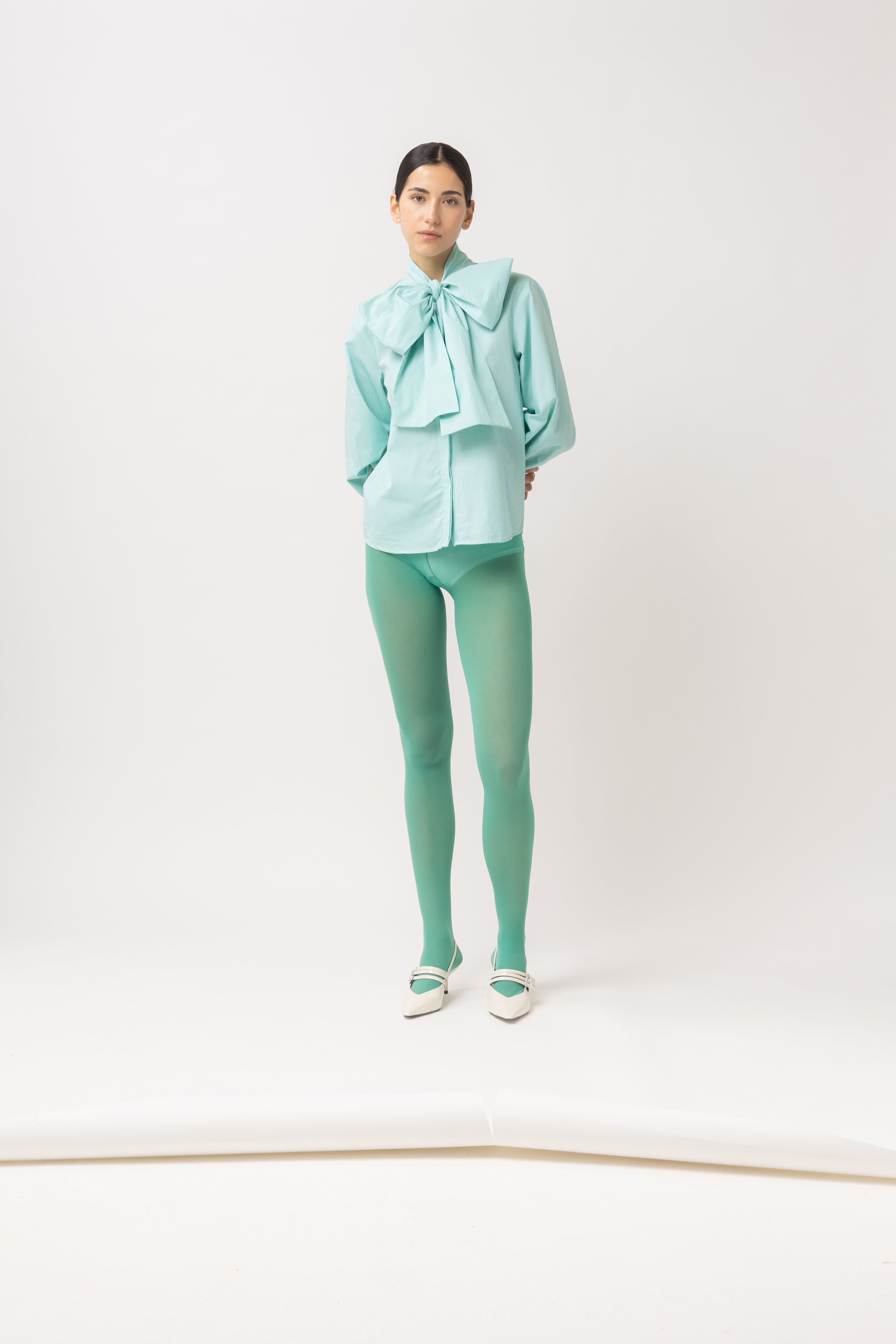 'Juniper Vichy Bow' Chemise