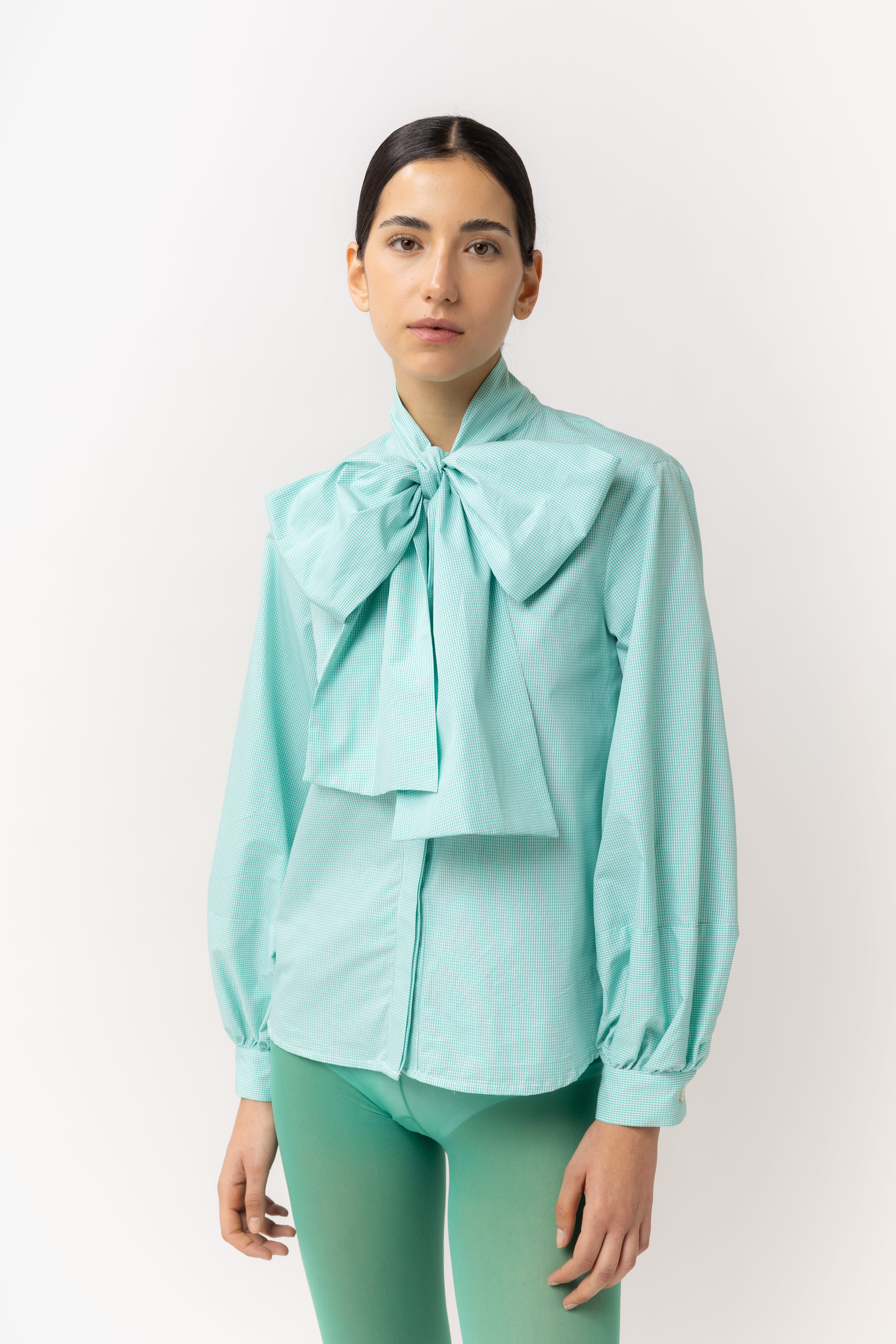 'Juniper Vichy Bow' Chemise