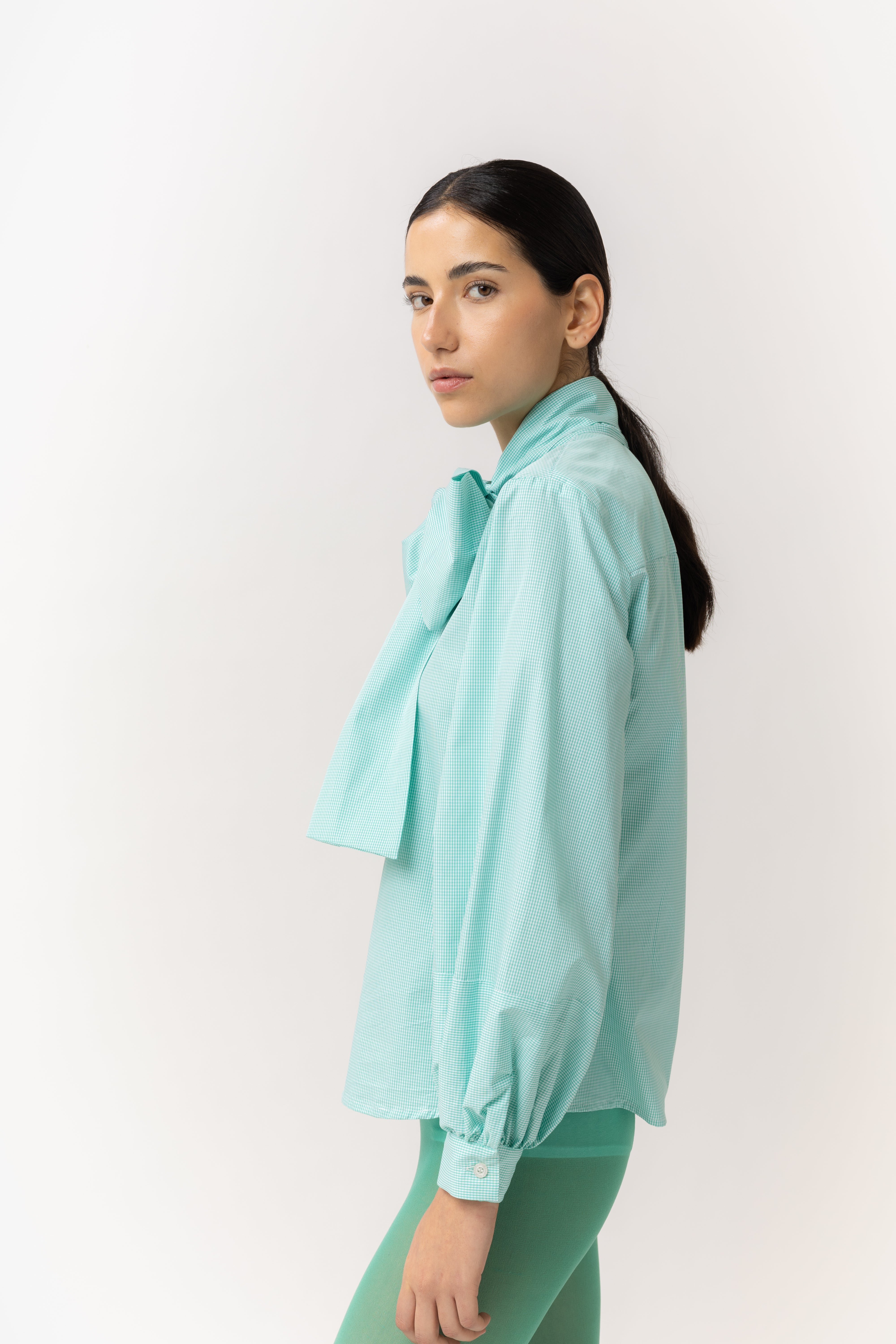 'Juniper Vichy Bow' Chemise