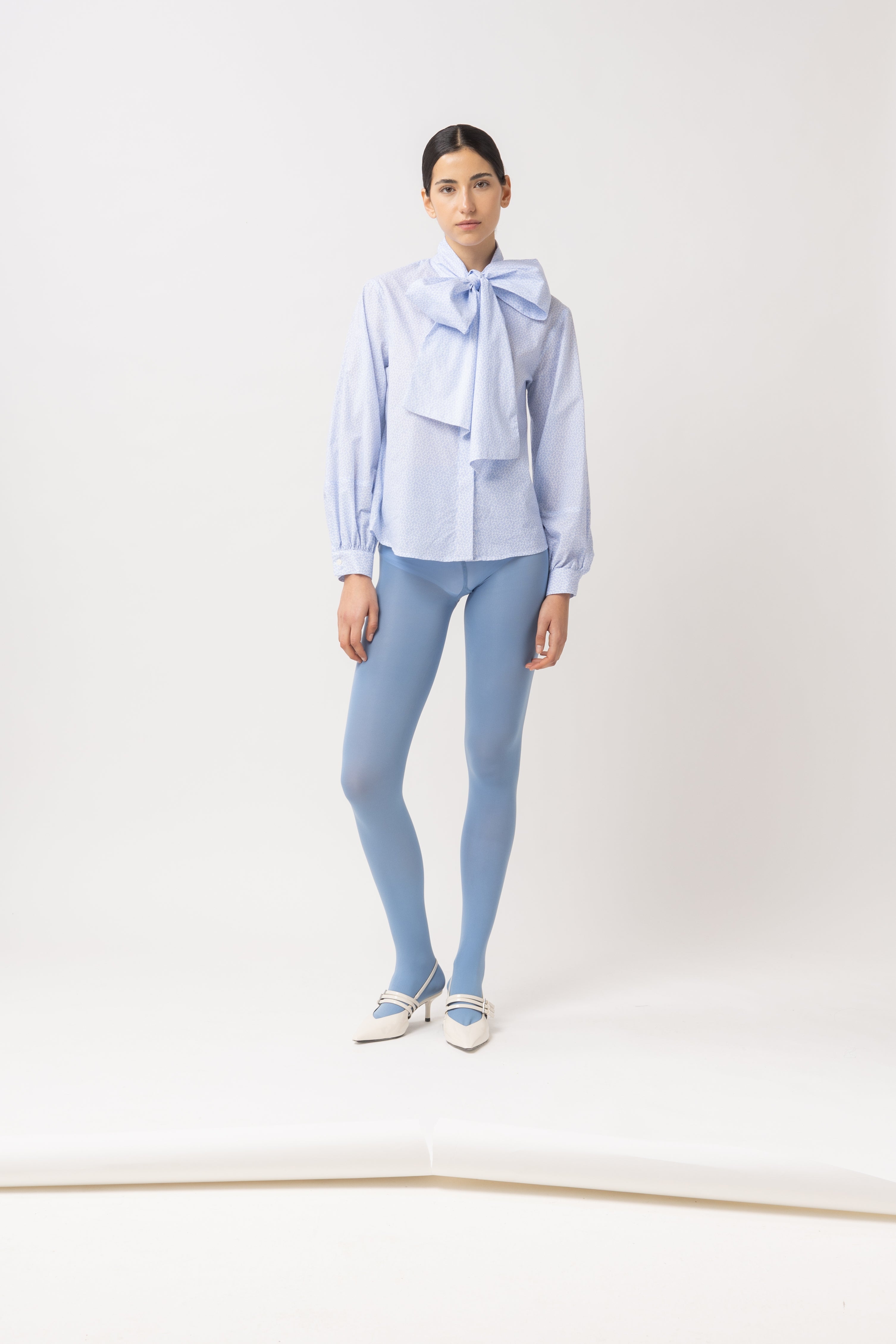 'Sapphire Bow' Chemise