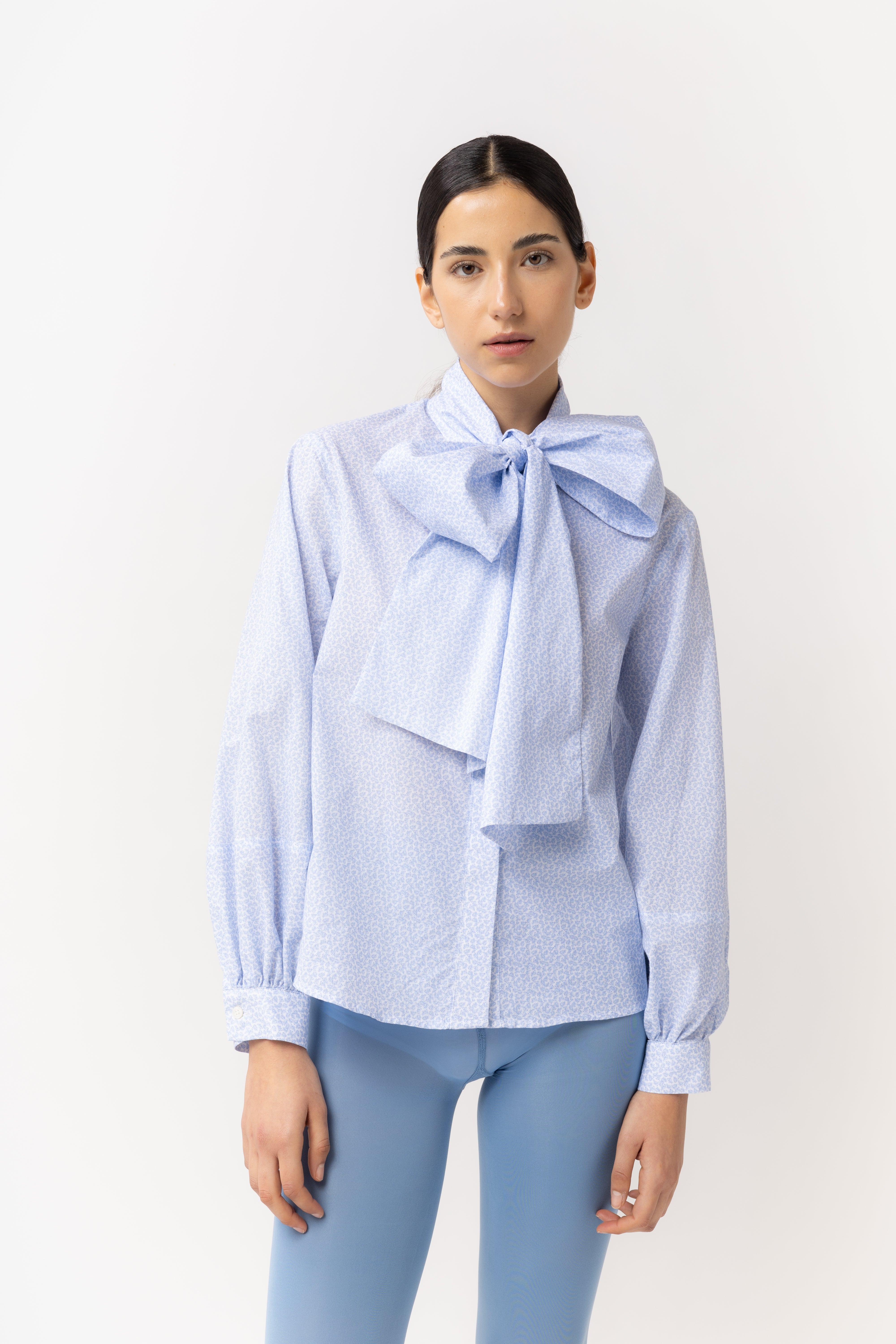 'Sapphire Bow' Chemise